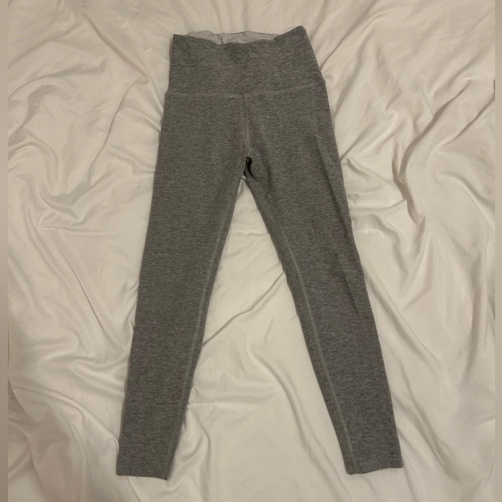Beyond Yoga x barre3 grey leggings
